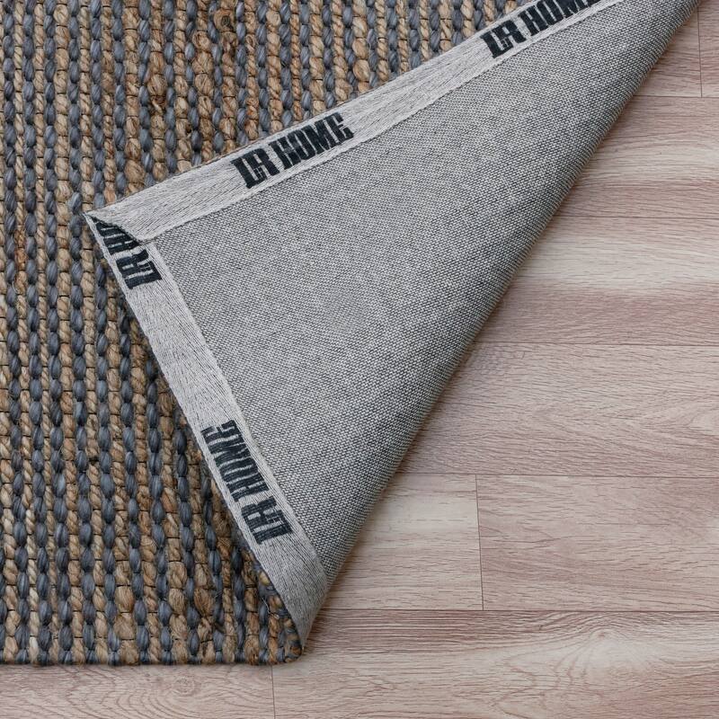 Sevita Dovre Amaya Dark Gray/Natural Farmhouse Jute and Wool Blend